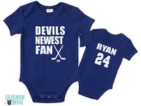 Personalised Sports Jersey Baby Bodysuit, Newest Fan Custom Name + Number Aussie Footy Romper