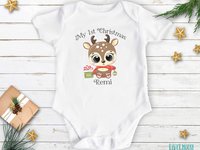 My 1st Christmas Baby Reindeer Personalised Bodysuit