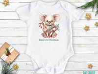 First Christmas Baby Koala Personalised Little Aussie Xmas Romper