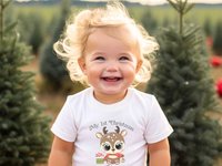 My 1st Christmas Baby Reindeer Personalised Bodysuit