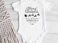 Personalised Christmas Pregnancy Announcement, Grandparents Baby Reveal