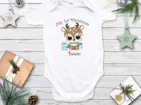My 1st Christmas Baby Reindeer Personalised Bodysuit