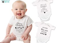 Personalised Christmas Pregnancy Announcement, Grandparents Baby Reveal