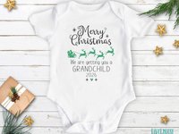 Personalised Christmas Pregnancy Announcement, Grandparents Baby Reveal