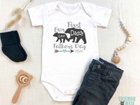 Our First Fathers Day Personalised Daddy + Baby Bear 2024 Design