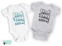 Daddy's fishing buddy baby bodysuit, Custom personalised to suit your family