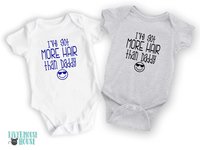 I've got more hair than Daddy funny baby bodysuit