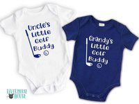 Daddy's little golf buddy baby bodysuit