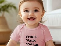 Horse Baby Bodysuit, Crawl Walk Ride Aussie Brumby Lovers Gift