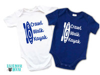 Crawl Walk Kayak Baby Bodysuit