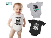 Storm Pooper - The Dark Side funny Star Wars baby bodysuit