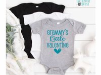 Little Valentine Personalised Baby Bodysuit, Customised for Daddy, Mummy, Aunty, Nanna etc