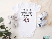 IVF Baby Bodysuit, The Little Embryo That Could, Personalised Pregnancy & Birth Announcement