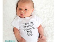 IVF Baby Bodysuit, The Little Embryo That Could, Personalised Pregnancy & Birth Announcement