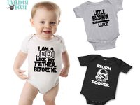I Am a Jedi Like My Father Before Me Star Wars Baby Bodysuit