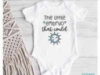 IVF Baby Bodysuit, The Little Embryo That Could, Personalised Pregnancy & Birth Announcement