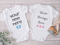 Custom personalised baby bodysuit, add your own text onesie