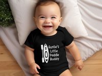 Little paddle buddy baby bodysuit personalised kayak & canoe lovers gift