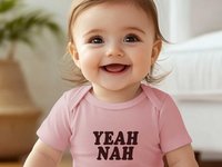 Yeah Nah Aussie baby bodysuit, Funny Australian slang romper, Sizes newborn to toddler
