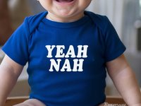 Yeah Nah Aussie baby bodysuit, Funny Australian slang romper, Sizes newborn to toddler