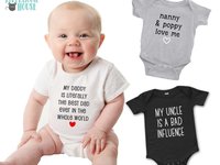 Best ever baby bodysuit literally in the whole world. Add your personalised name to suit Mum & Dad, Aunty, Uncle, Cousins, Grandparents etc