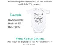 Baby pregnancy announcement for husband, Personalised new daddy reveal