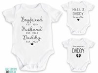 Baby pregnancy announcement for husband, Personalised new daddy reveal
