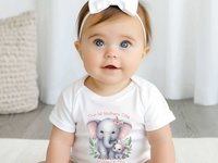 First Mothers Day Mummy & baby elephants personalised onesie