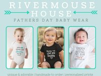 First Fathers day Daddy & baby lion cub personalised bodysuit