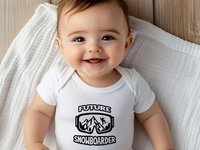 Future Snowboarder Baby Bodysuit, Aussie Winter Sports Romper