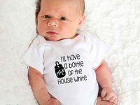 Funny Wine Lover Baby Bodysuit, I'll Have a Bottle of the House White