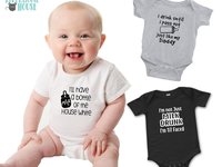 Funny Wine Lover Baby Bodysuit, I'll Have a Bottle of the House White