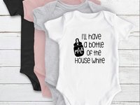 Funny Wine Lover Baby Bodysuit, I'll Have a Bottle of the House White
