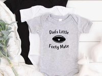 Aussie Football Baby Bodysuit, Dad's Little Footy Mate, Custom Rugby Gift