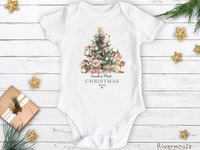 Aussie Animals First Christmas Personalised Baby Bodysuit