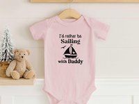 Personalised Sailing Baby Bodysuit, Funny Aussie Boating Outfit