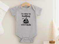 Personalised Sailing Baby Bodysuit, Funny Aussie Boating Outfit