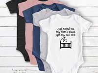 Funny Baby Bodysuit, Got My Own Crib Newborn to Toddler Outfit