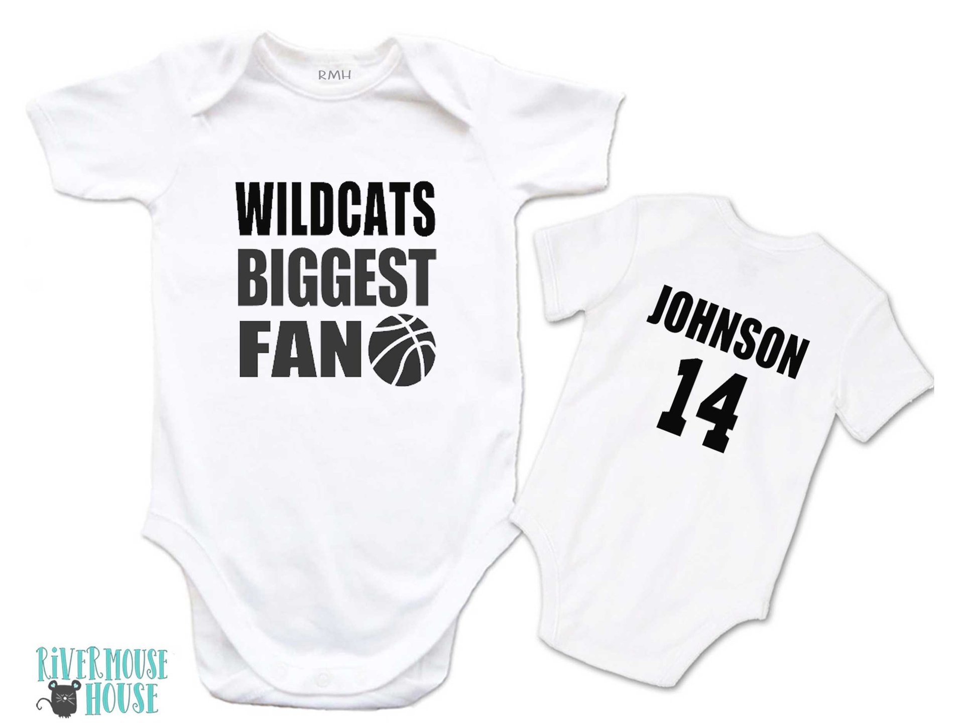 Personalised Sports Jersey Baby Bodysuit, Newest Fan Custom Name + Number Aussie Footy Romper