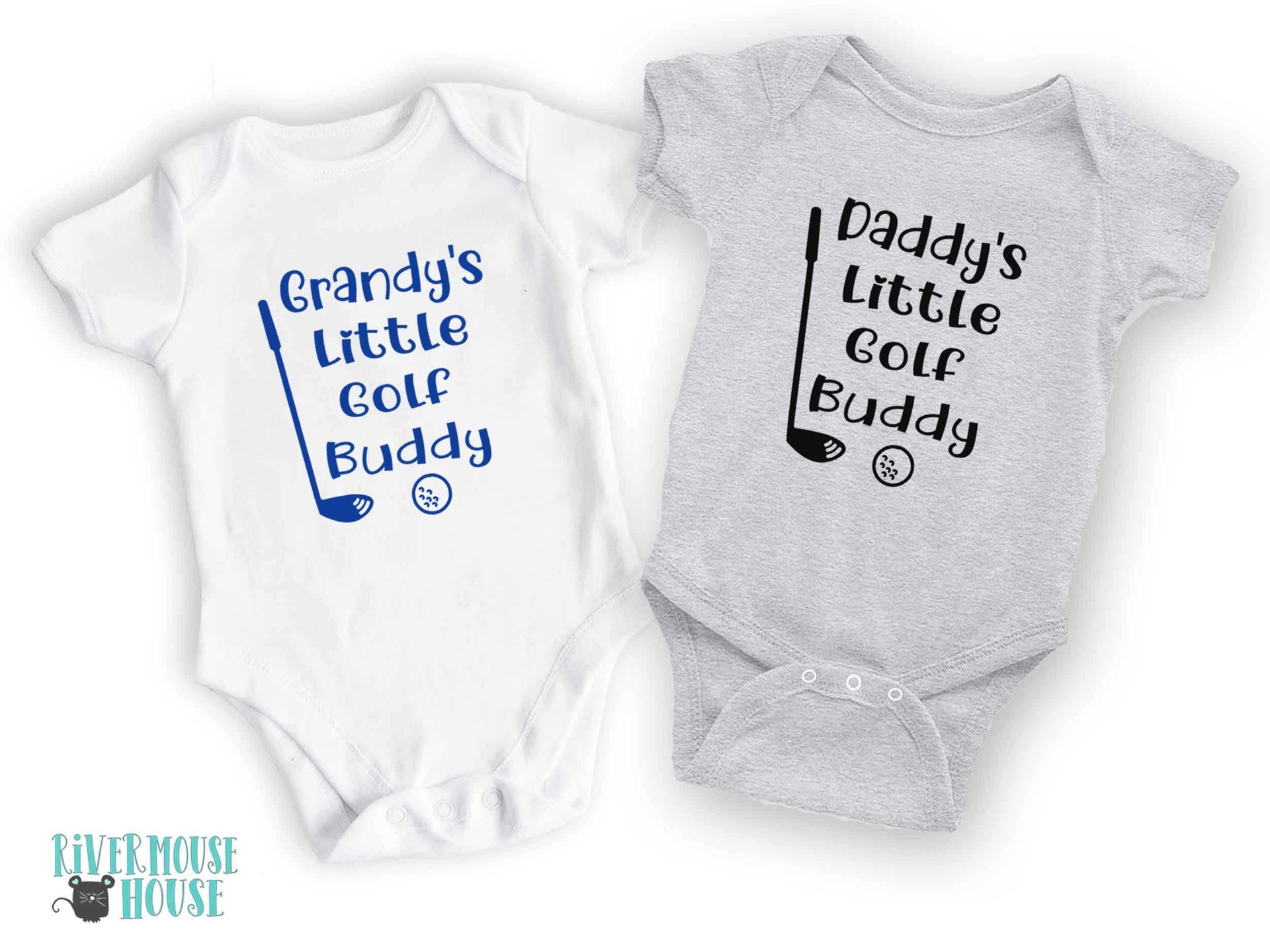 Daddy's Little Golf Buddy Baby Bodysuit, Custom Golf Lovers Gift