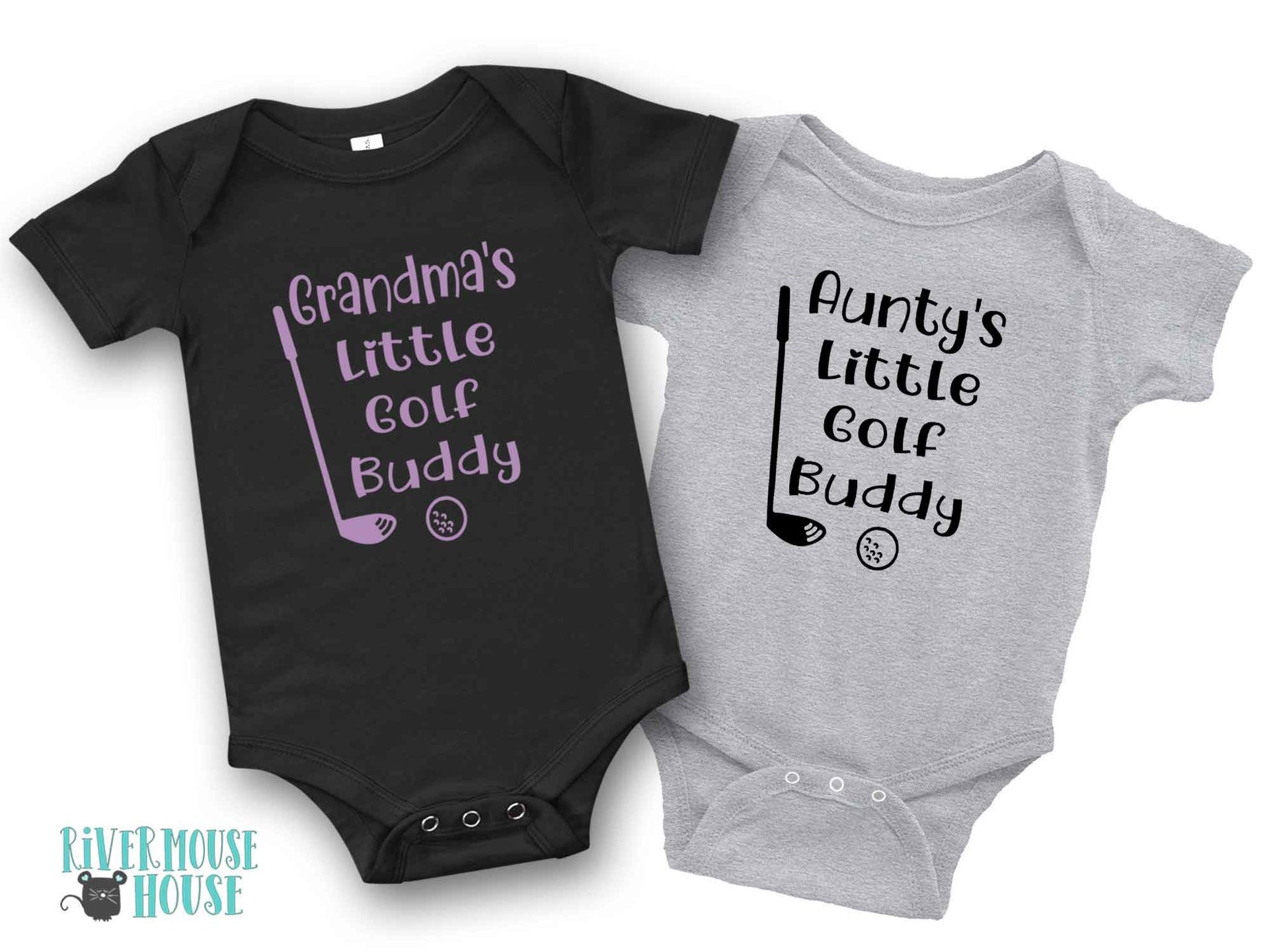 Daddy's little golf buddy baby bodysuit