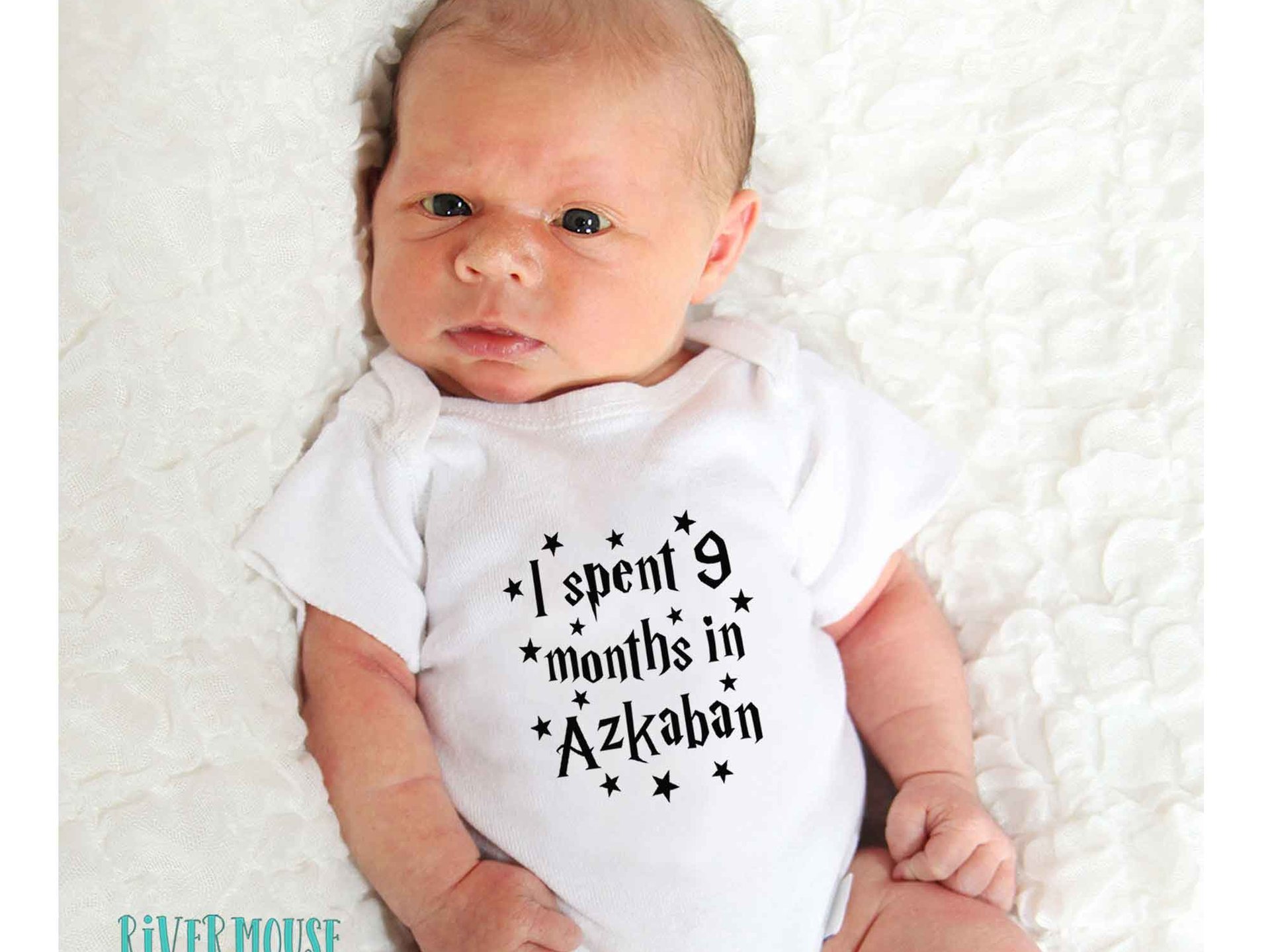 Harry Potter baby I spent 9 months in Azkaban bodysuit
