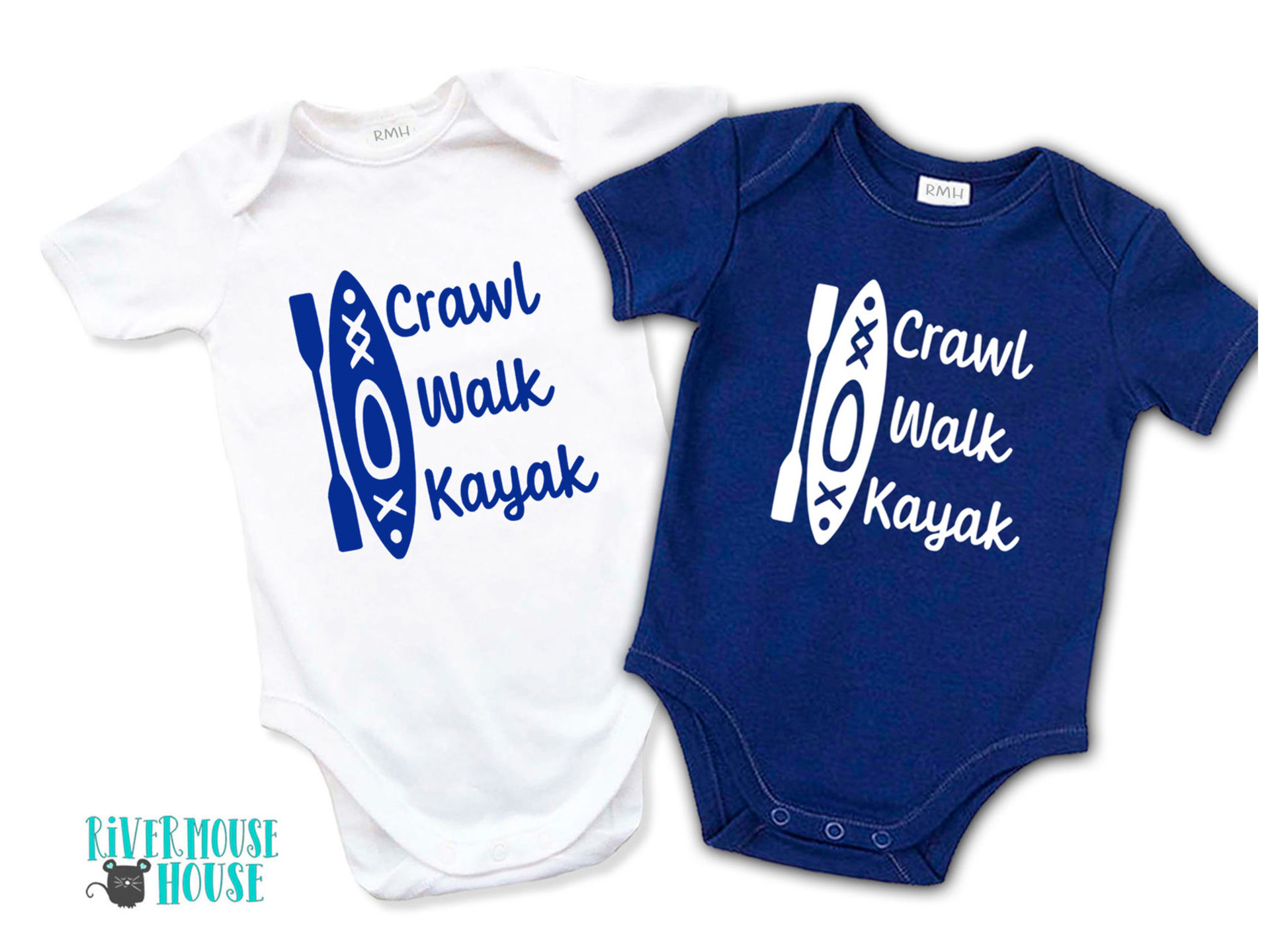 Crawl Walk Kayak Baby Bodysuit