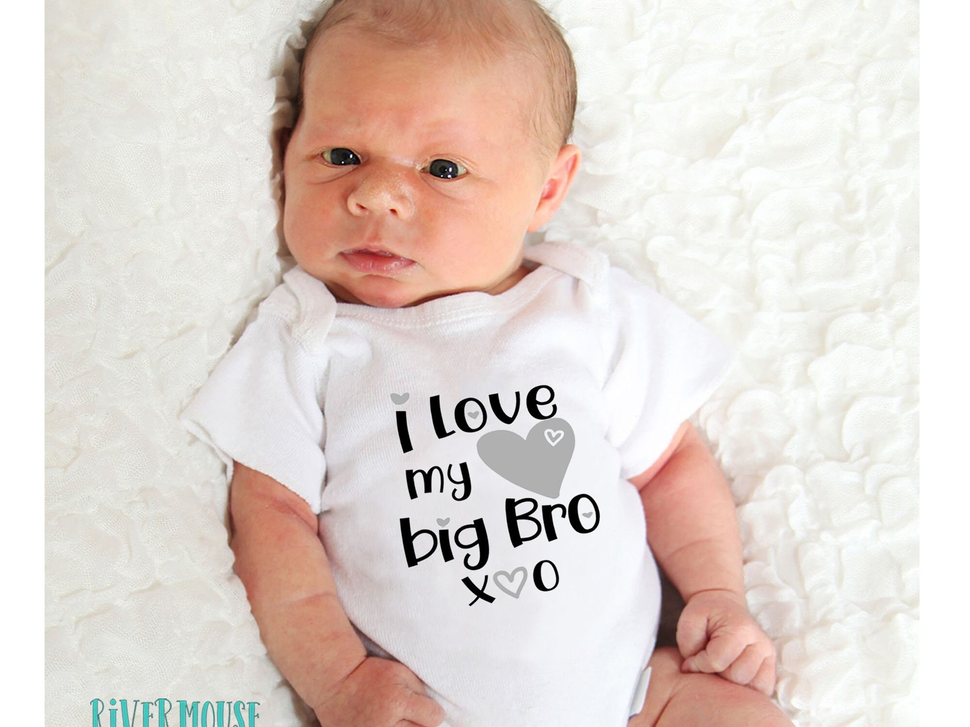 Baby Love Personalised Bodysuit, I Heart My Family Custom Name Design