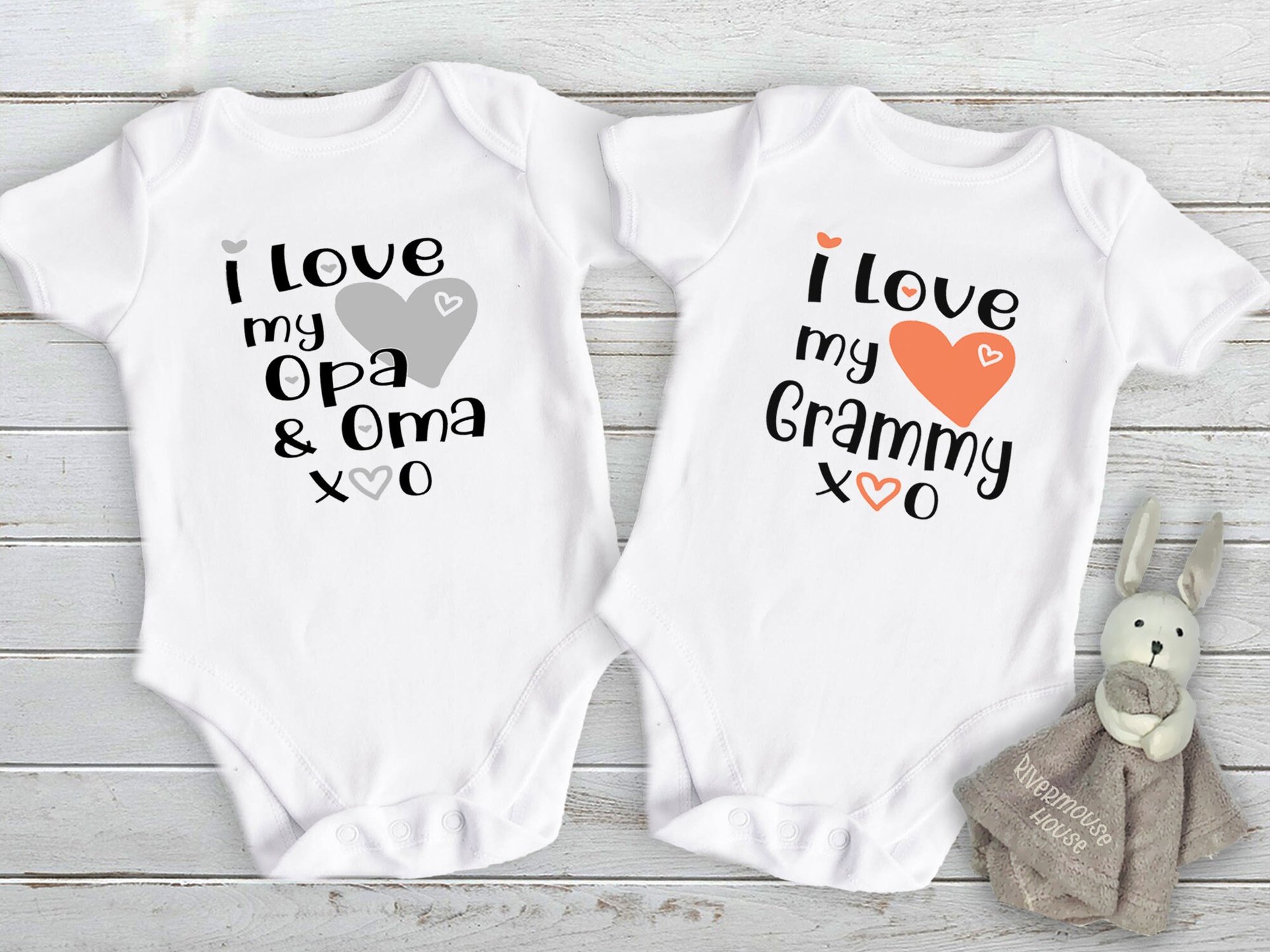 Baby Love Personalised Bodysuit, I Heart My Family Custom Name Design