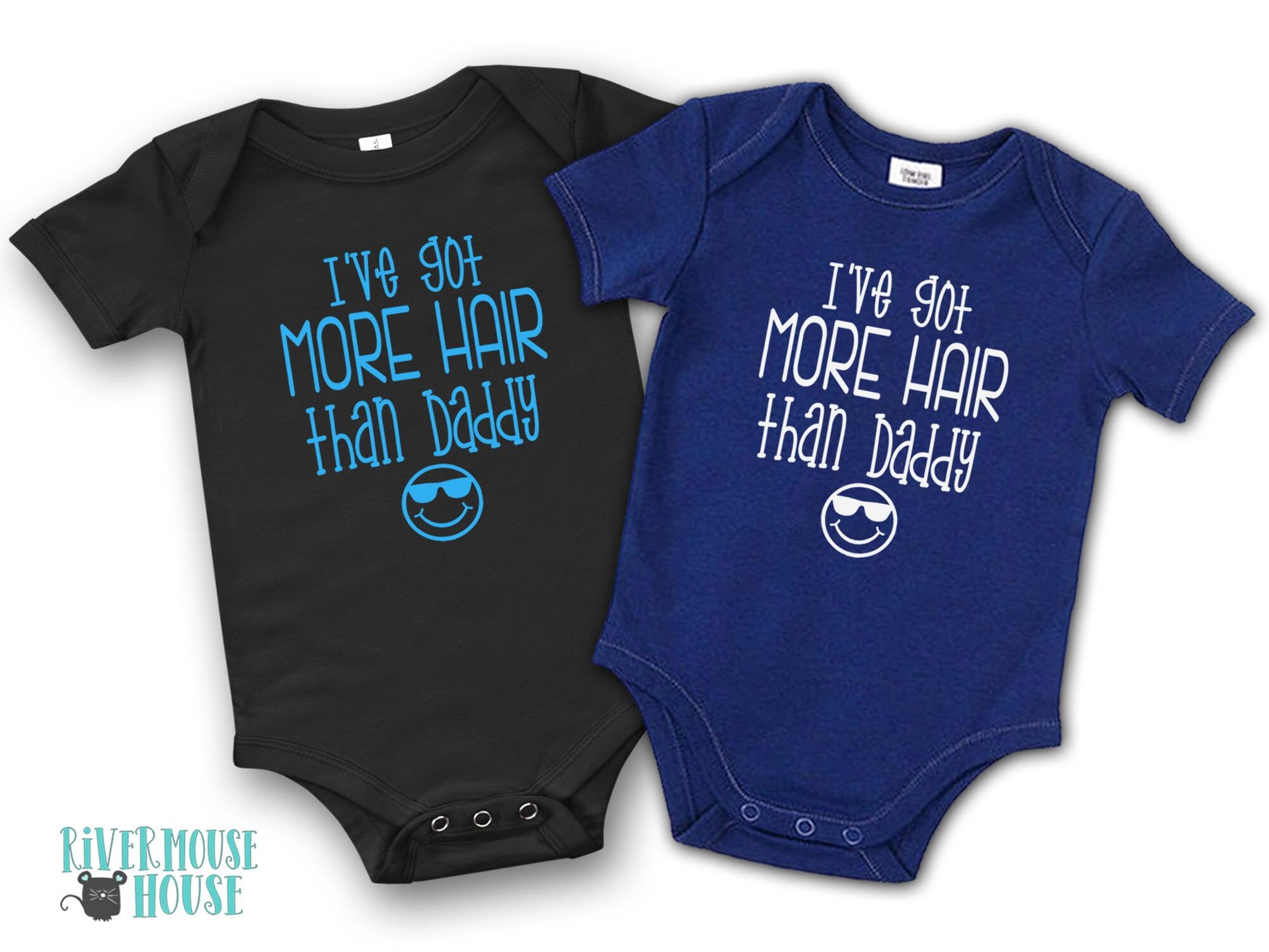 I've got more hair than Daddy funny baby bodysuit