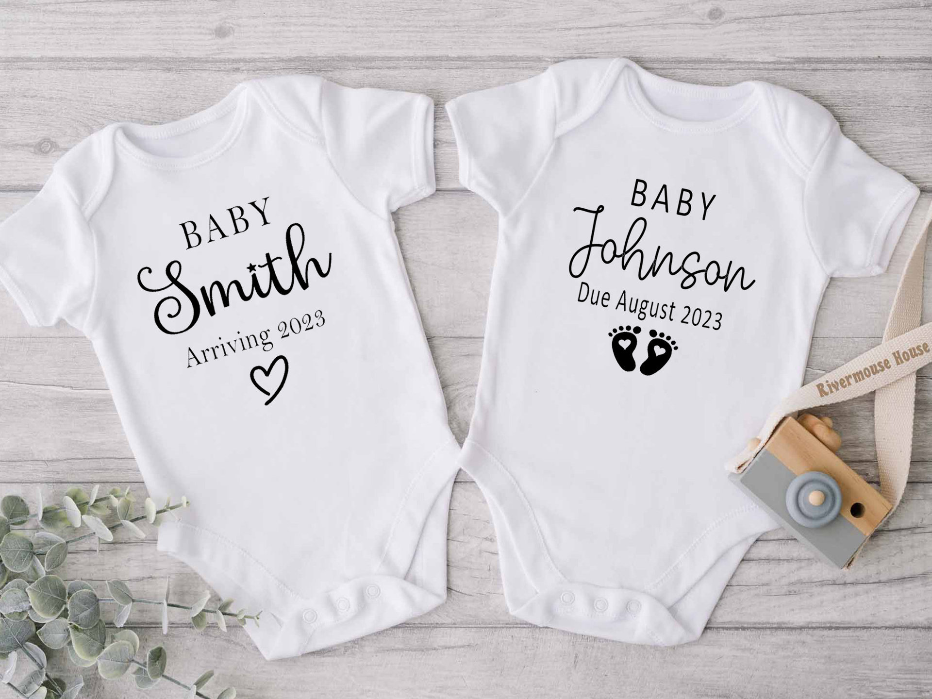 Personalised Pregnancy & Birth Announcement, Create Your Own Baby Reveal Onesie