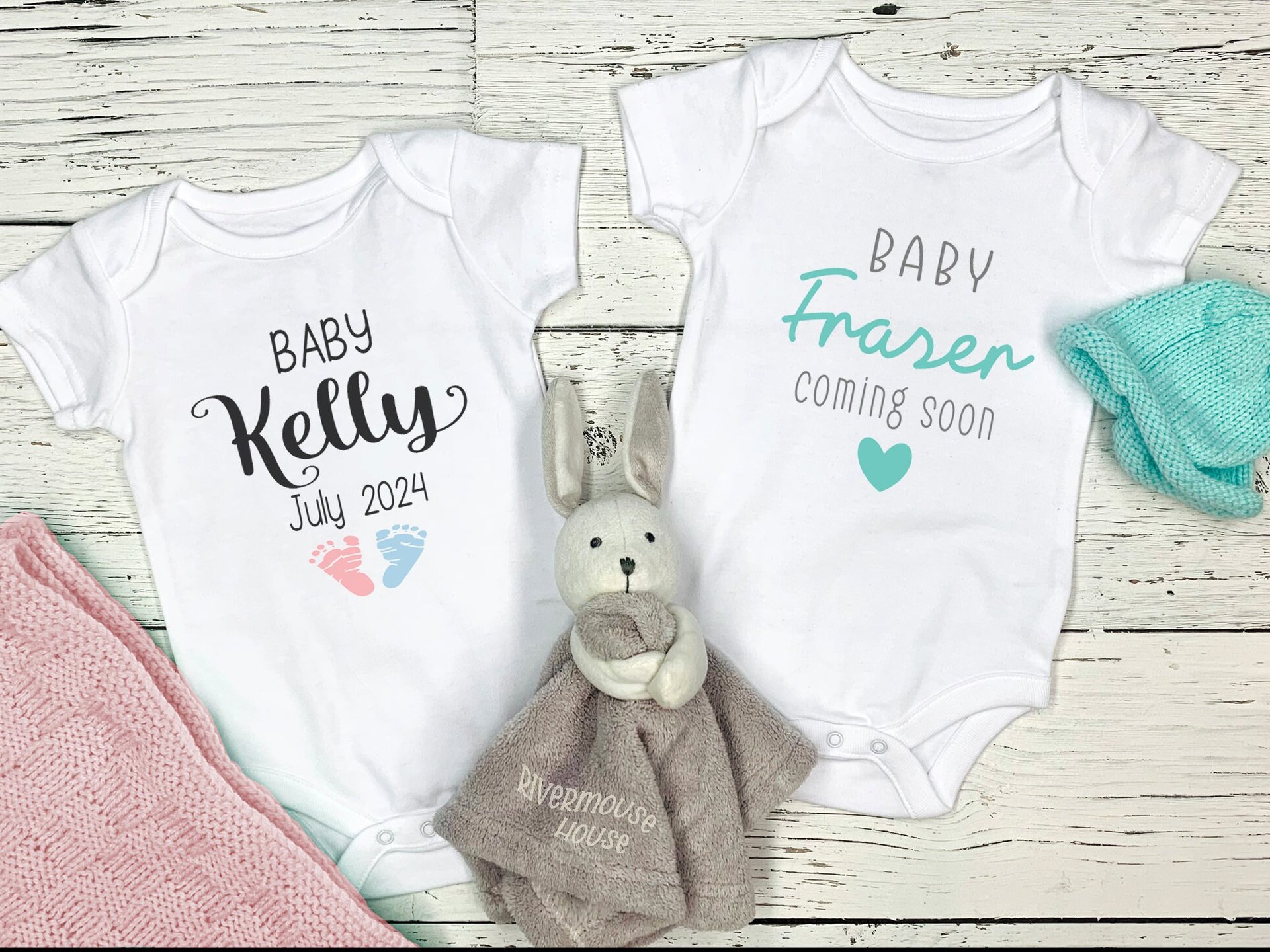 Personalised Pregnancy & Birth Announcement, Create Your Own Baby Reveal Onesie