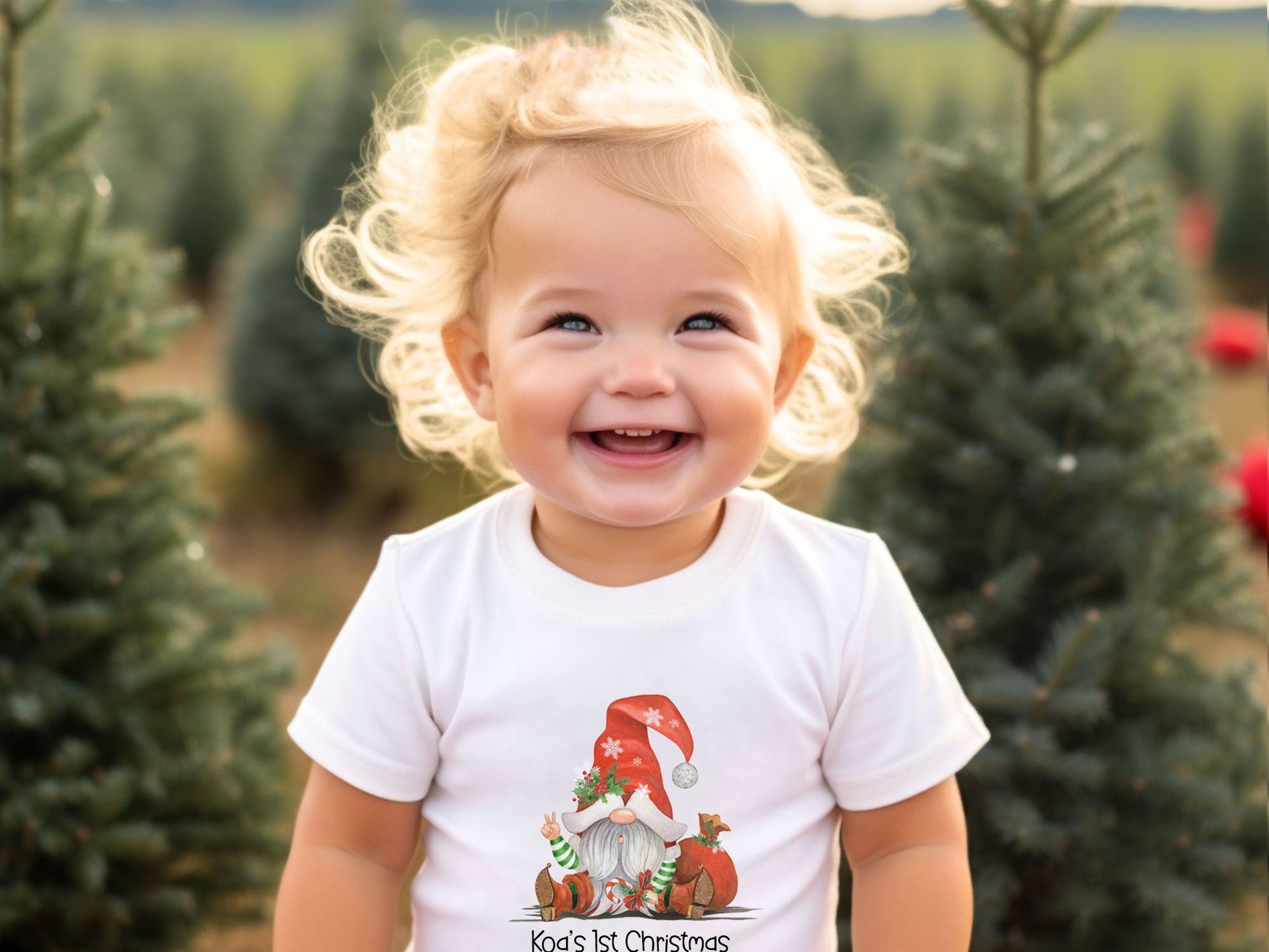 Santa Baby peace out Christmas bodysuit, Personalised with bubs name or custom text