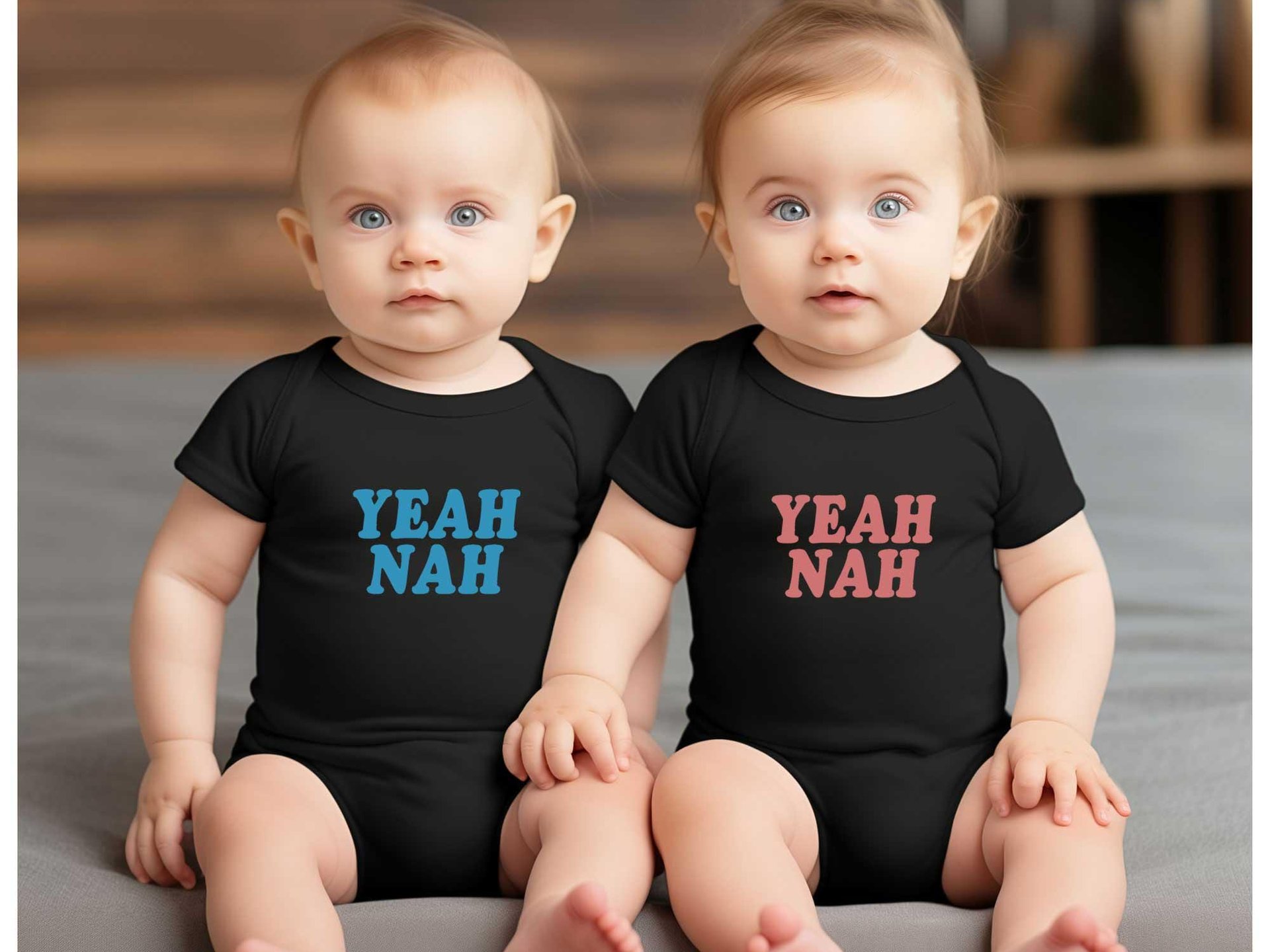 Yeah Nah Aussie baby bodysuit, Funny Australian slang romper, Sizes newborn to toddler